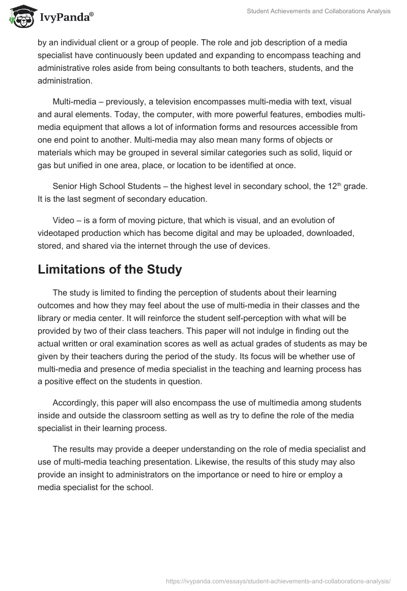 Student Achievements and Collaborations Analysis. Page 5