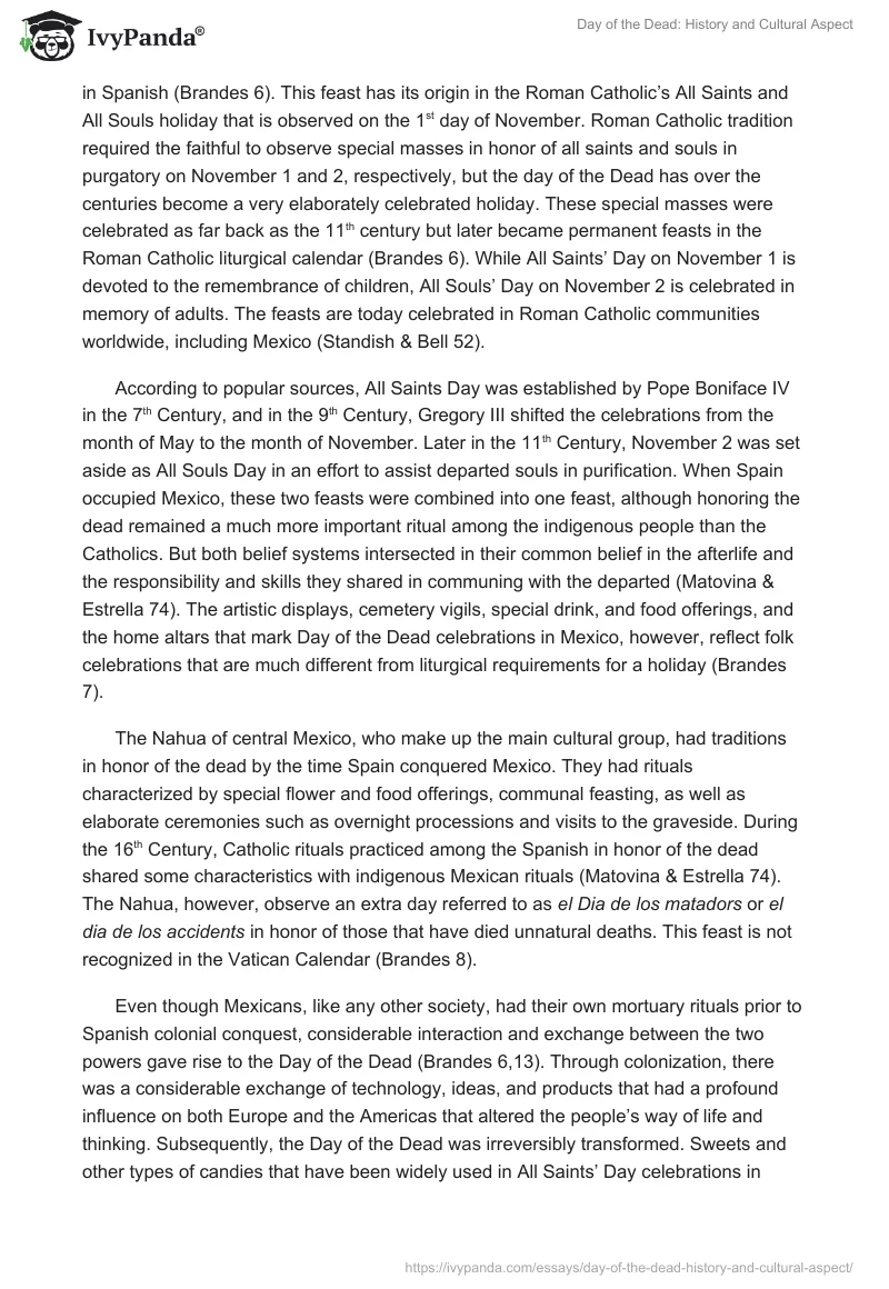 Day of the Dead: History and Cultural Aspect. Page 2
