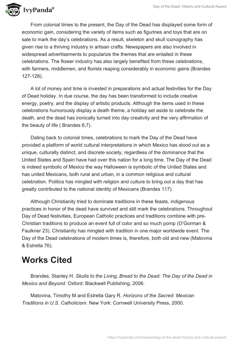 Day of the Dead: History and Cultural Aspect. Page 5