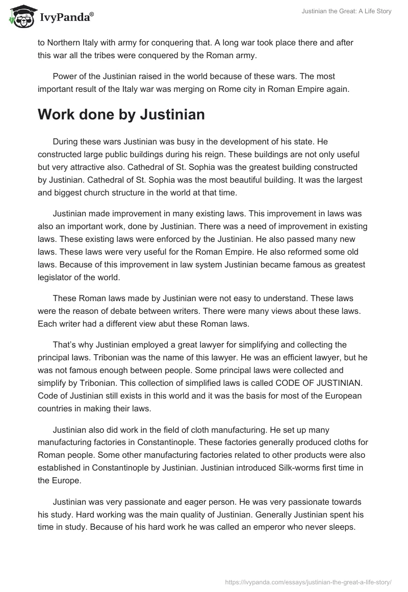 Justinian the Great: A Life Story. Page 4