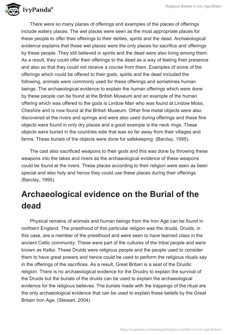 Religious Beliefs in Iron Age Britain. Page 3