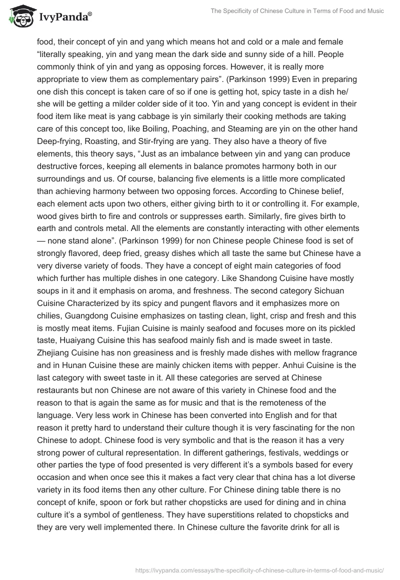 The Specificity of Chinese Culture in Terms of Food and Music. Page 4