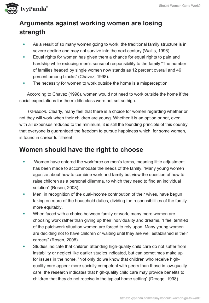 Should Women Go to Work?. Page 2
