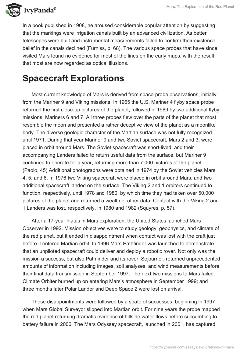 Mars: The Exploration of the Red Planet. Page 3