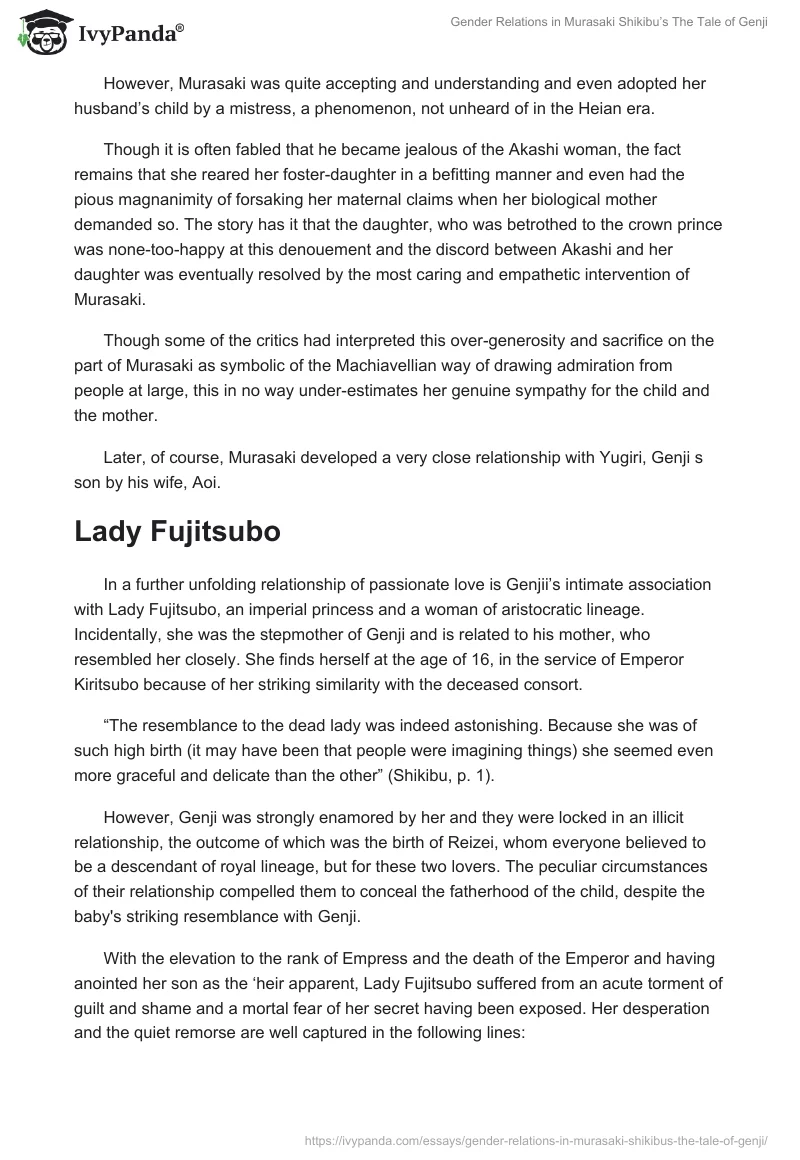 Gender Relations in Murasaki Shikibu’s "The Tale of Genji". Page 3