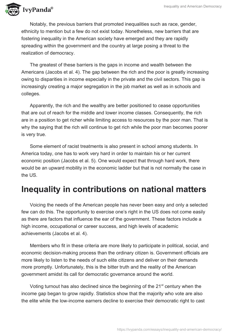 Inequality and American Democracy. Page 2