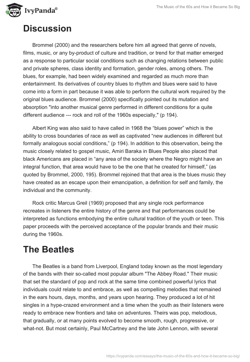The Music of the 60s and How It Became So Big. Page 2