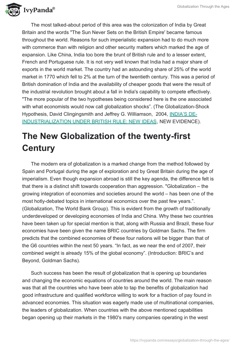 Globalization Through the Ages. Page 4