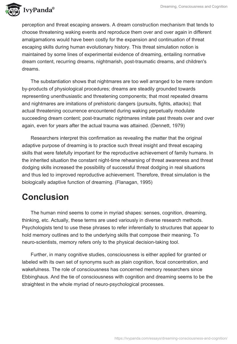 Dreaming, Consciousness and Cognition. Page 5