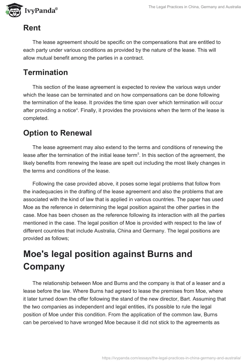 The Legal Practices in China, Germany and Australia. Page 3
