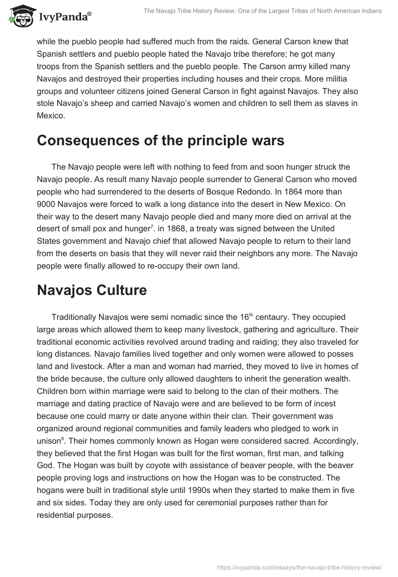The Navajo Tribe History Review: One of the Largest Tribes of North American Indians. Page 3