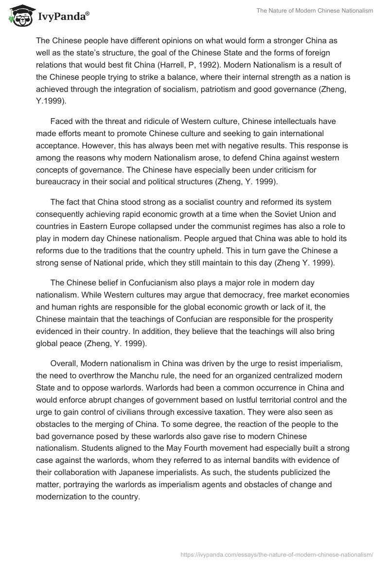 The Nature of Modern Chinese Nationalism. Page 2