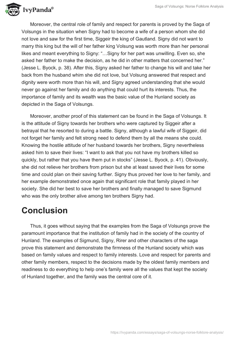 Saga of Volsungs: Norse Folklore Analysis. Page 2