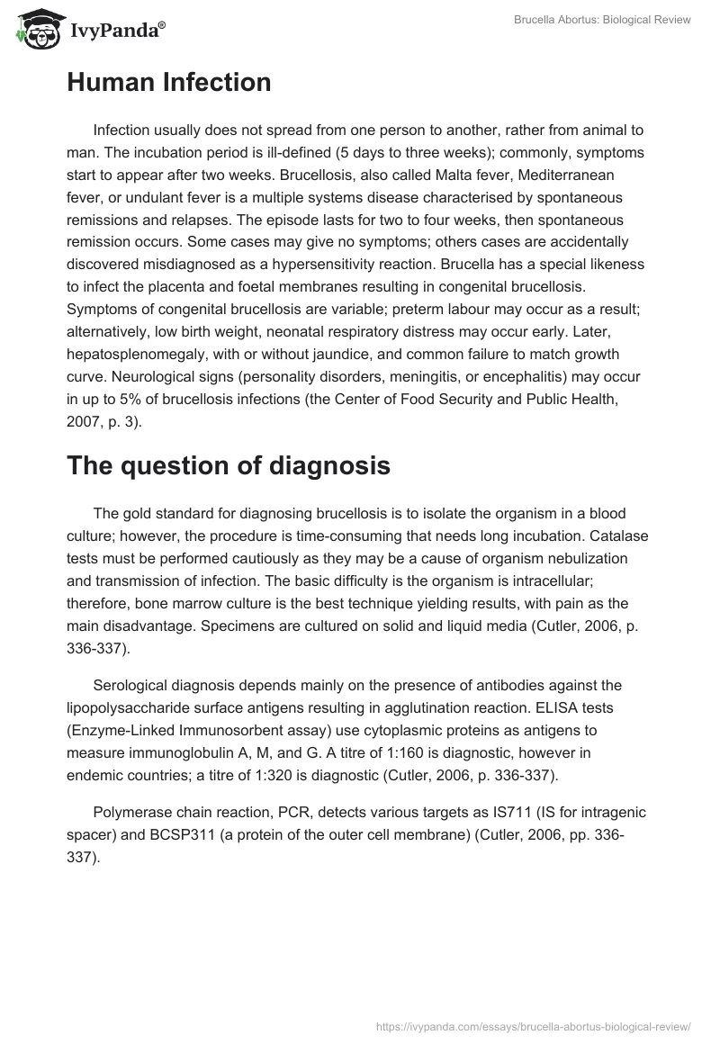 Brucella Abortus: Biological Review. Page 2