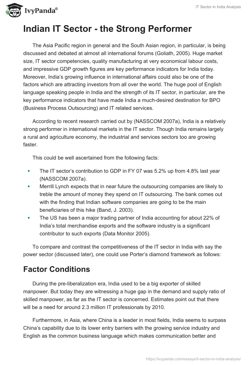 IT Sector in India Analysis. Page 5