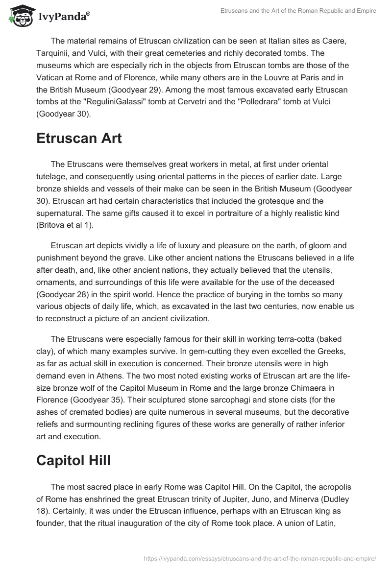 Etruscans and the Art of the Roman Republic and Empire. Page 2