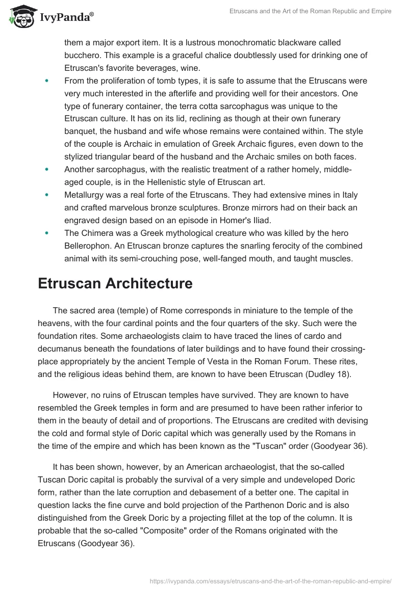 Etruscans and the Art of the Roman Republic and Empire. Page 4