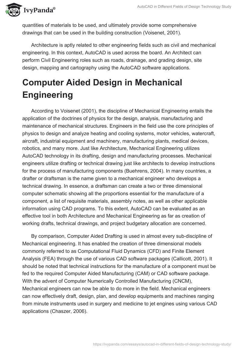 AutoCAD in Different Fields of Design Technology Study. Page 4