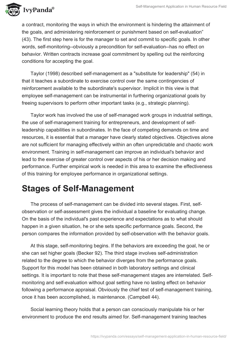 Self-Management Application in Human Resource Field. Page 2