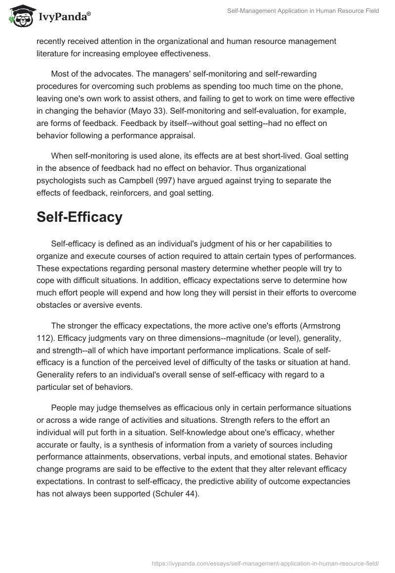 Self-Management Application in Human Resource Field. Page 4