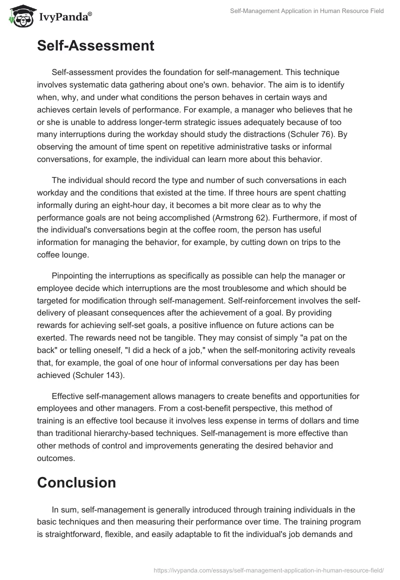 Self-Management Application in Human Resource Field. Page 5