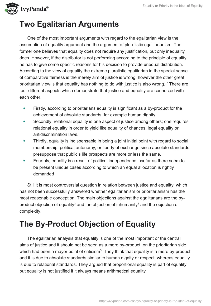 Equality or Priority in the Ideal of Equality. Page 3