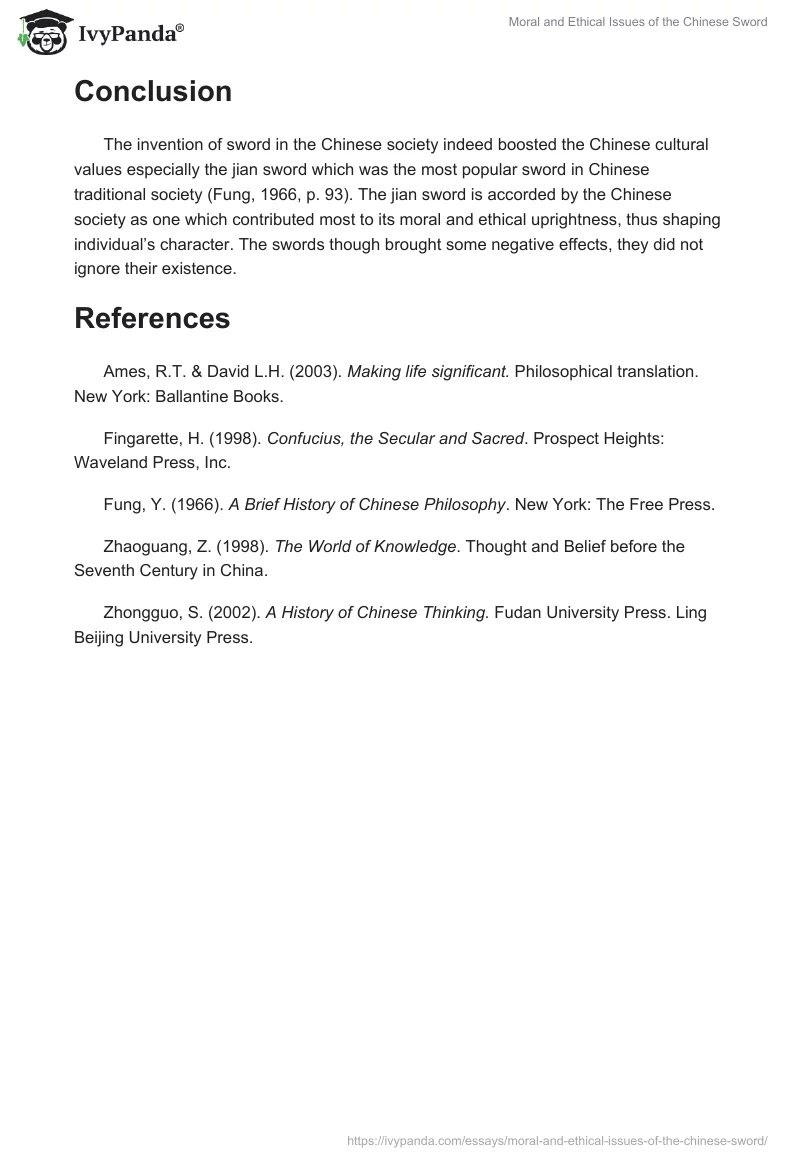 Moral and Ethical Issues of the Chinese Sword. Page 4