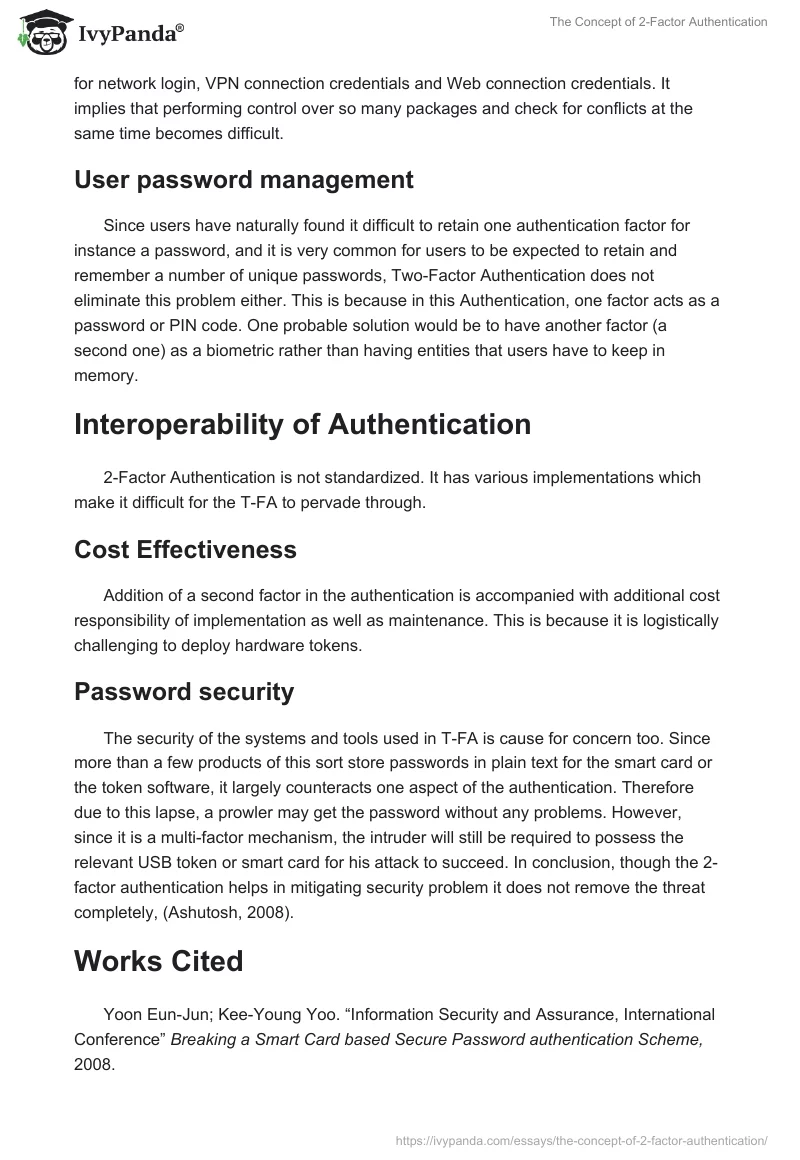 The Concept of 2-Factor Authentication. Page 3