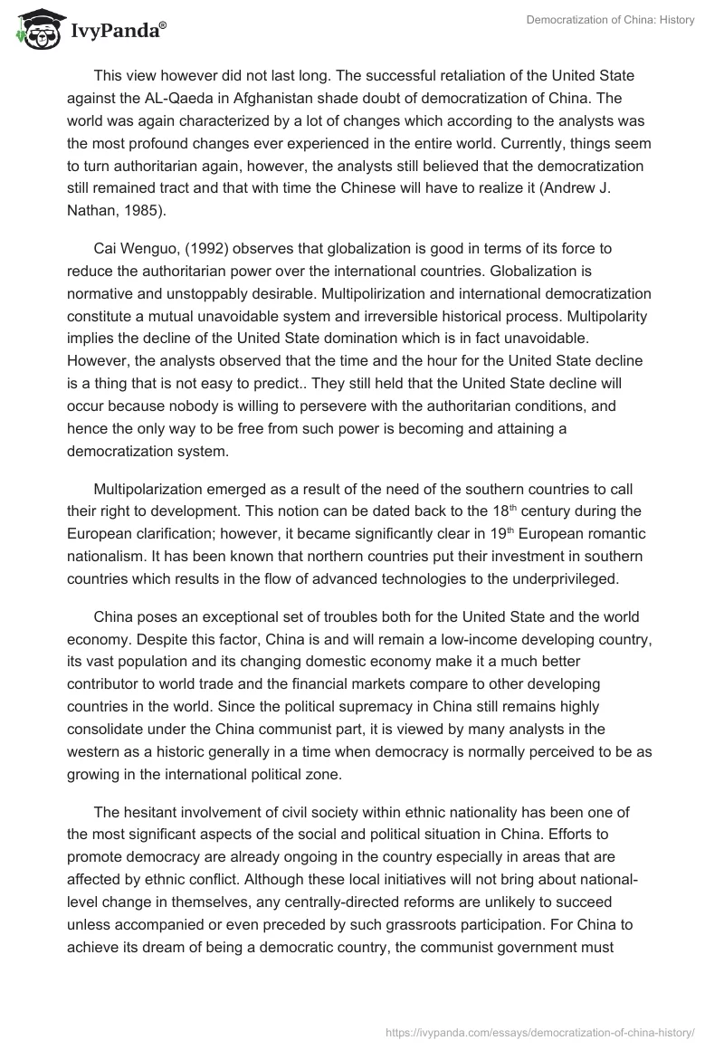 Democratization of China: History. Page 4