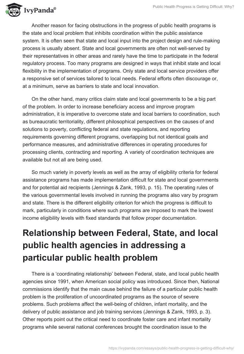 Public Health Progress is Getting Difficult: Why?. Page 2