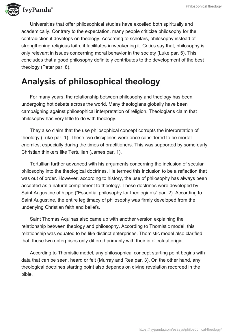 Philosophical Theology. Page 2