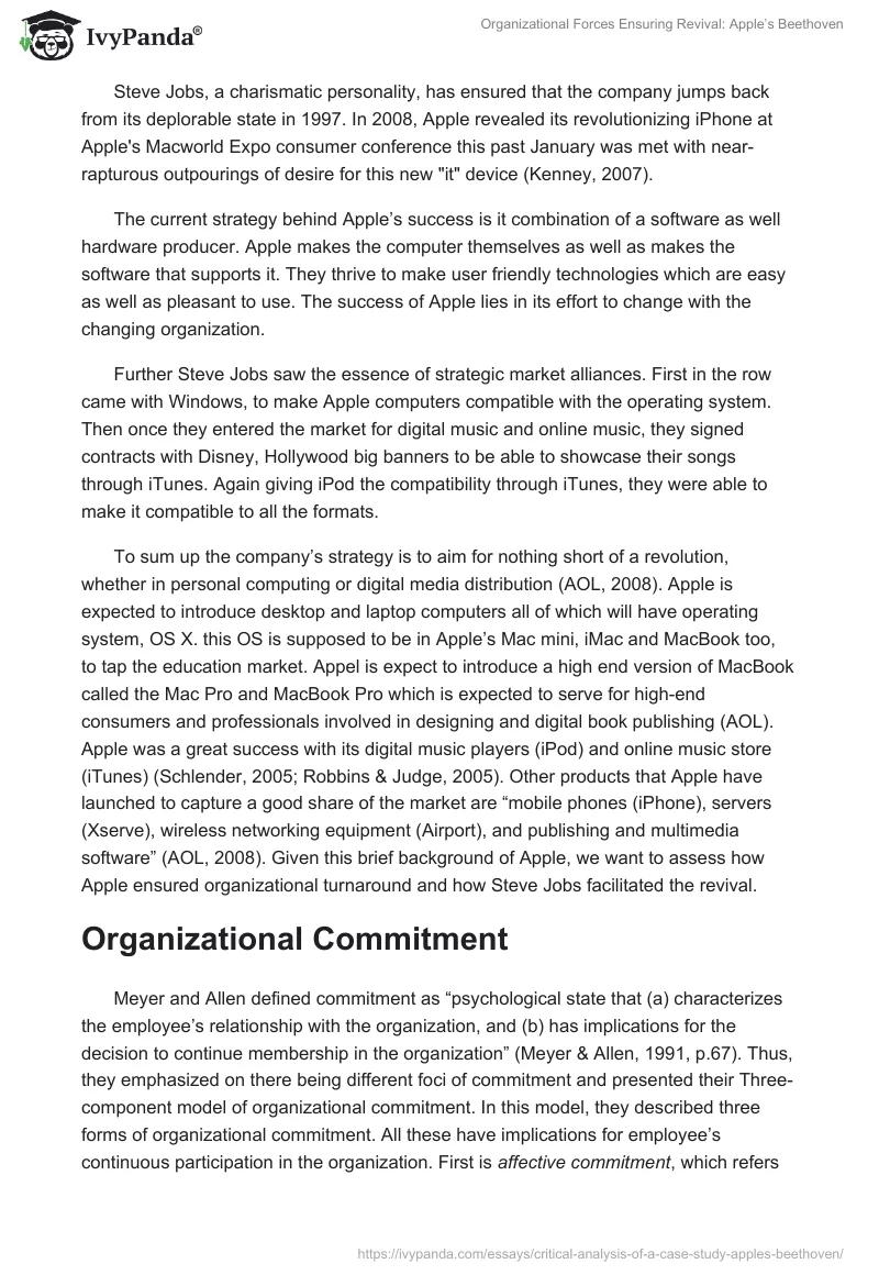 Organizational Forces Ensuring Revival: Apple’s Beethoven. Page 3