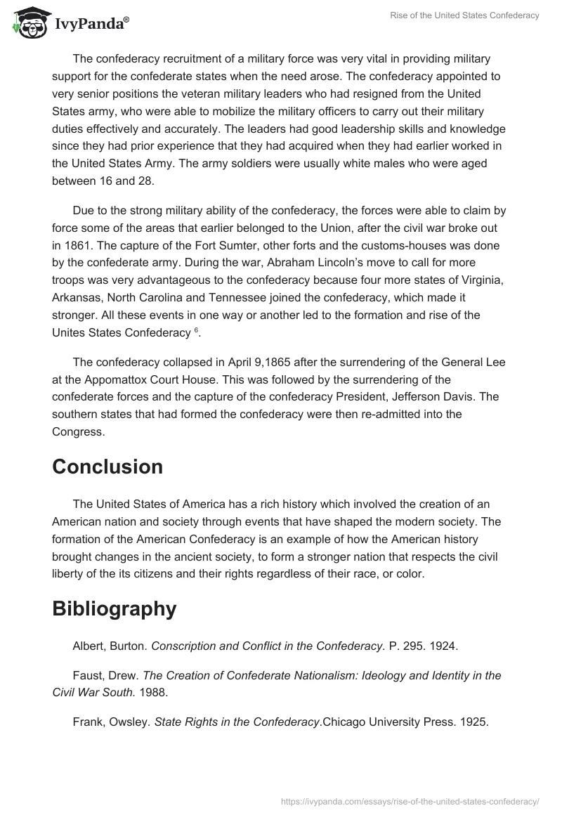 Rise of the United States Confederacy. Page 4