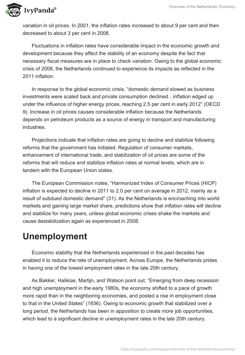 Overview of the Netherlands’ Economy. Page 3