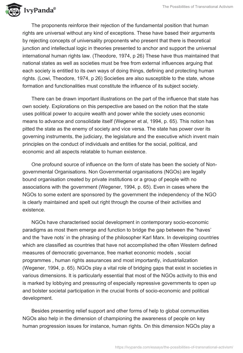 The Possibilities of Transnational Activism. Page 3