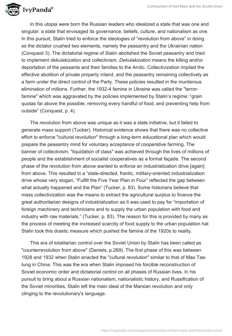 Communism of Karl Marx and the Soviet Union. Page 5