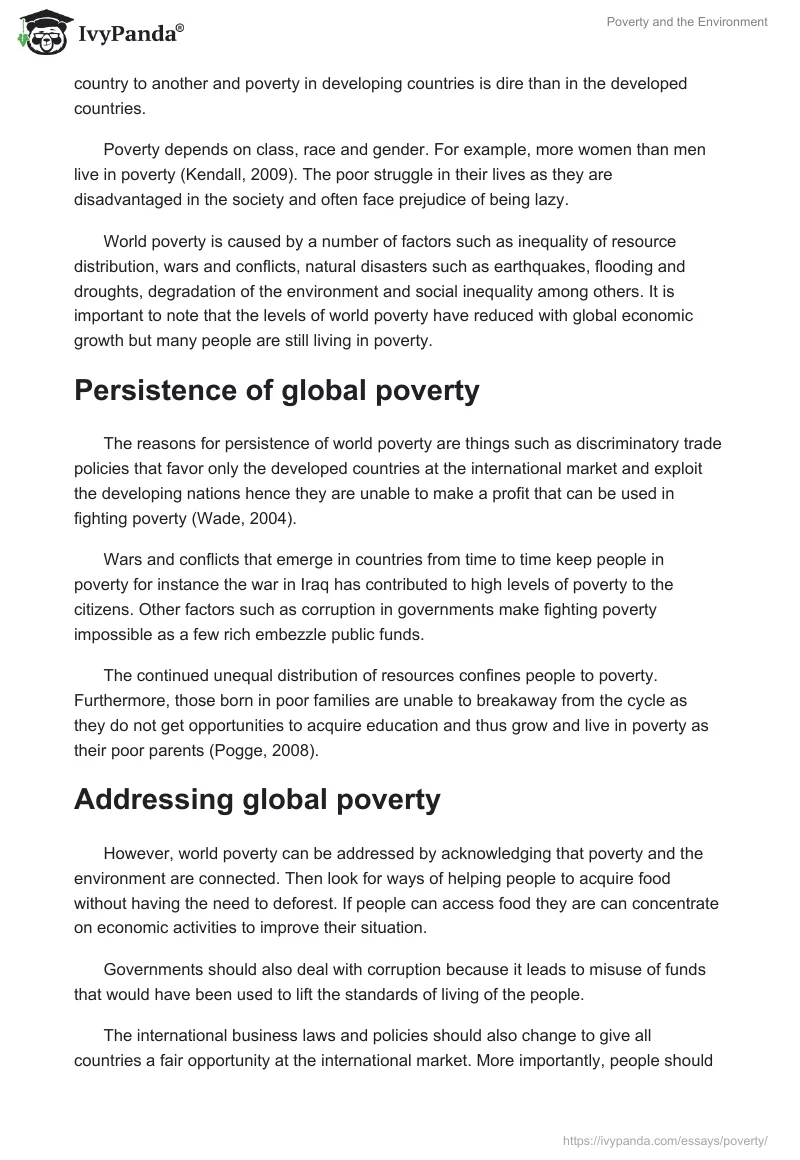 Poverty and the Environment. Page 2