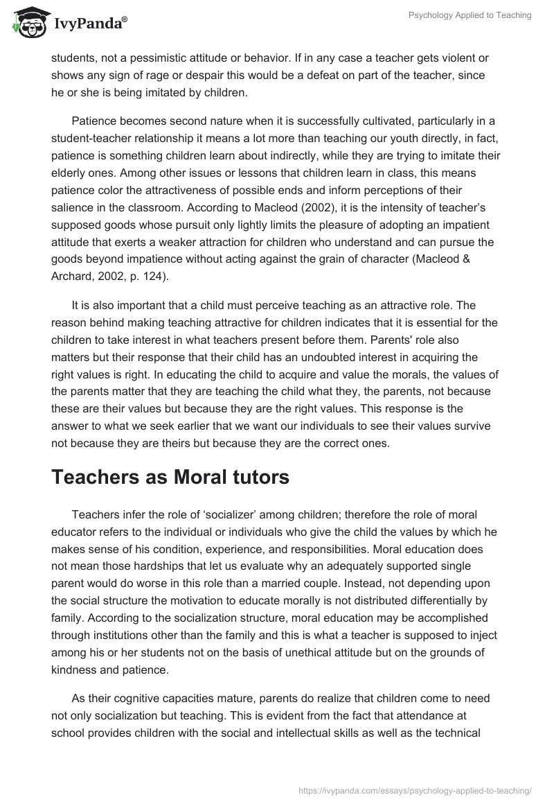 Psychology Applied to Teaching. Page 3