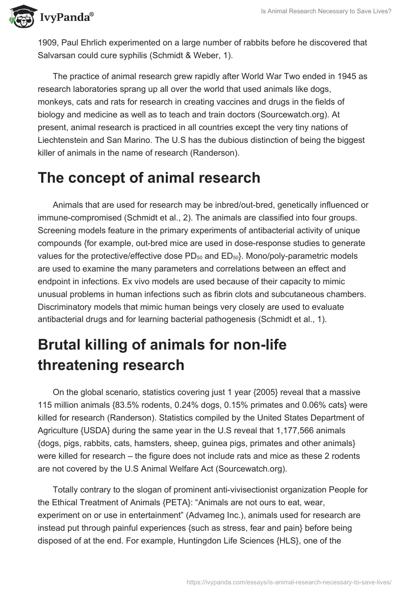 Is Animal Research Necessary to Save Lives?. Page 2