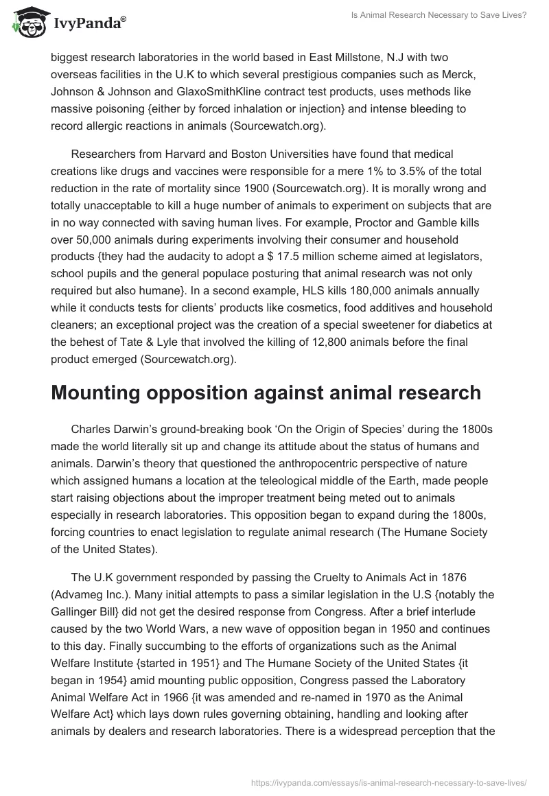 Is Animal Research Necessary to Save Lives?. Page 3
