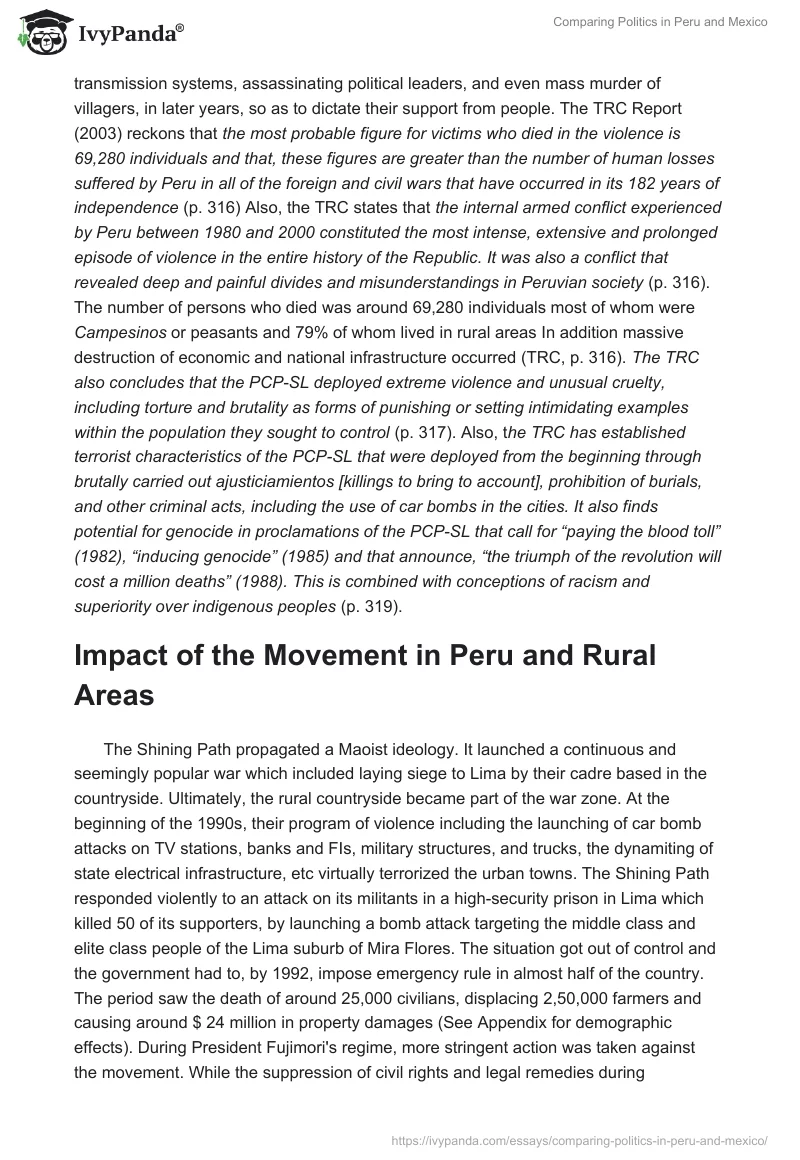 Comparing Politics in Peru and Mexico. Page 5