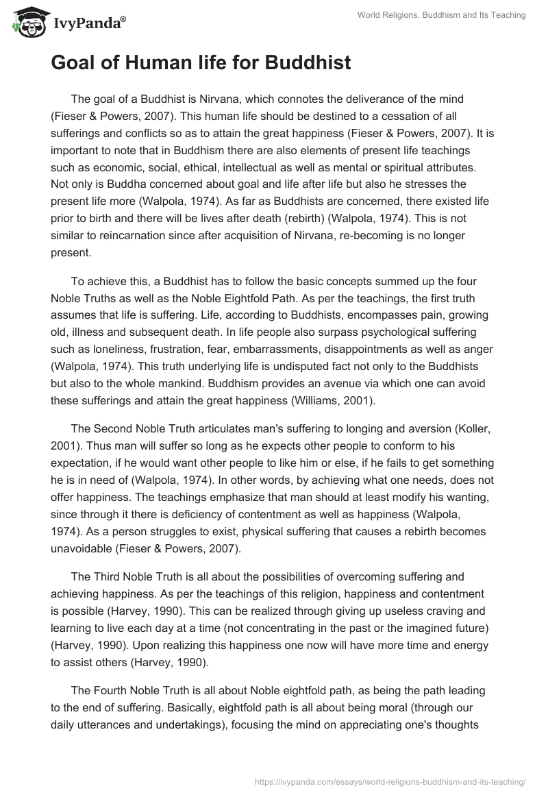World Religions. Buddhism and Its Teaching. Page 2