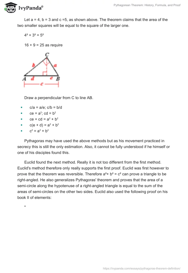 Pythagorean Theorem: History, Formula, and Proof. Page 3