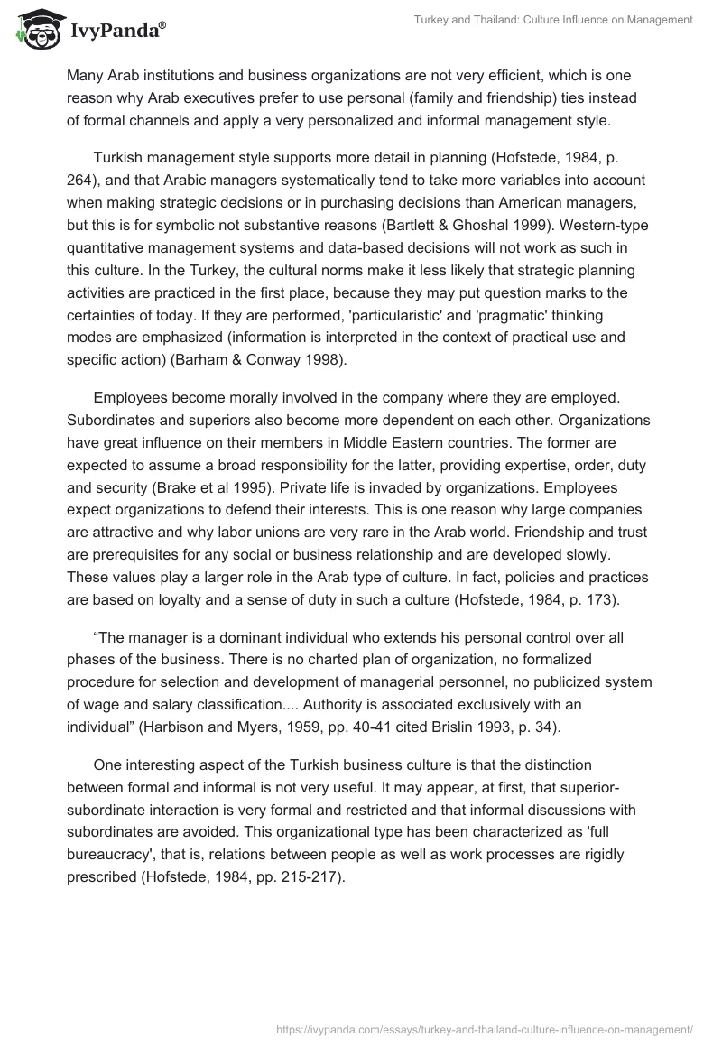 Turkey and Thailand: Culture Influence on Management. Page 2