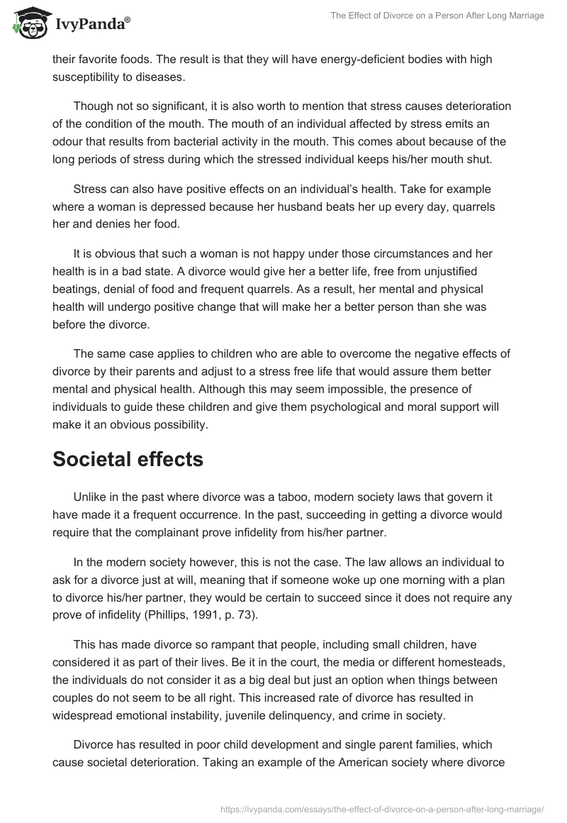 The Effect of Divorce on a Person After Long Marriage. Page 5