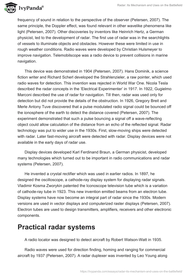 Radar: Its Mechanism and Uses on the Battlefield. Page 3