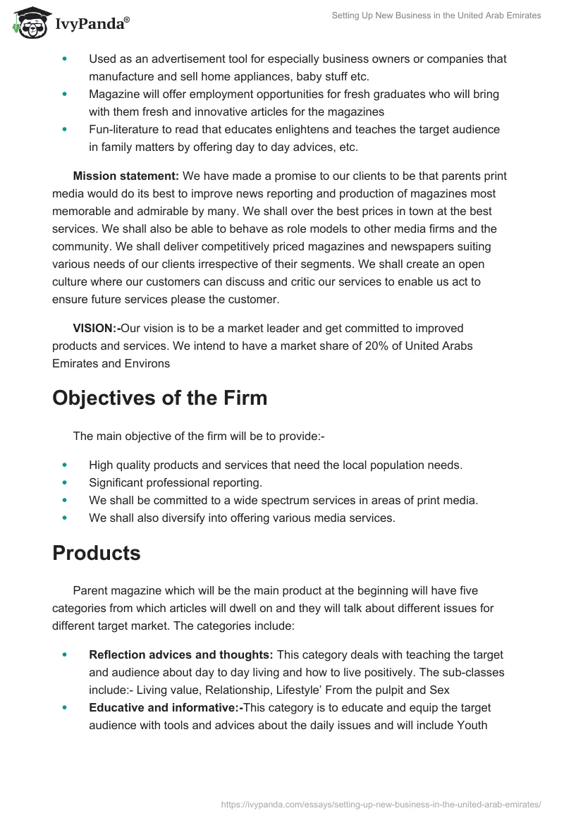 Setting Up New Business in the United Arab Emirates. Page 2