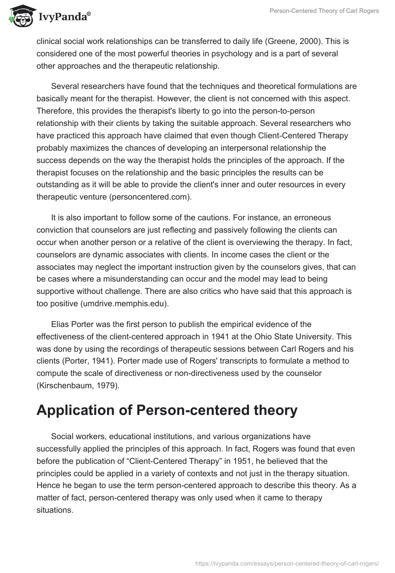 Person-Centered Theory of Carl Rogers. Page 5