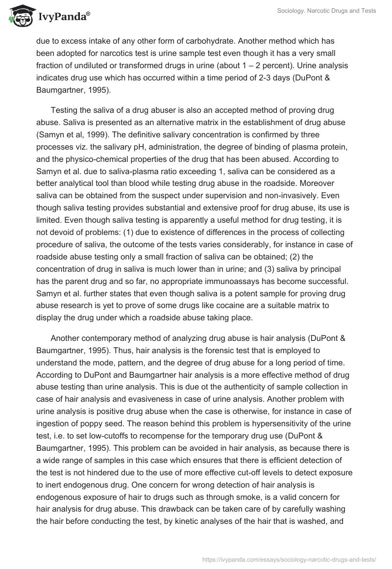 Sociology. Narcotic Drugs and Tests. Page 2