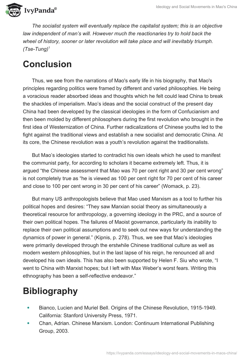 Ideology and Social Movements in Mao's China. Page 5